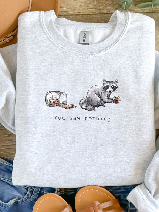 The Whimsical Raccoon, Sweatshirt from the Farmhouse Collection