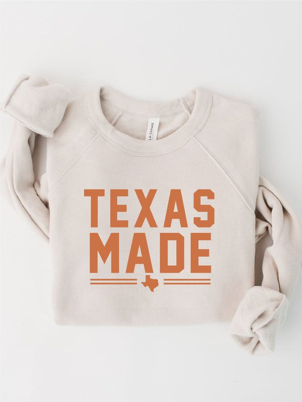 Texas Made Graphic Premium Crewneck Plus Sweatshirt