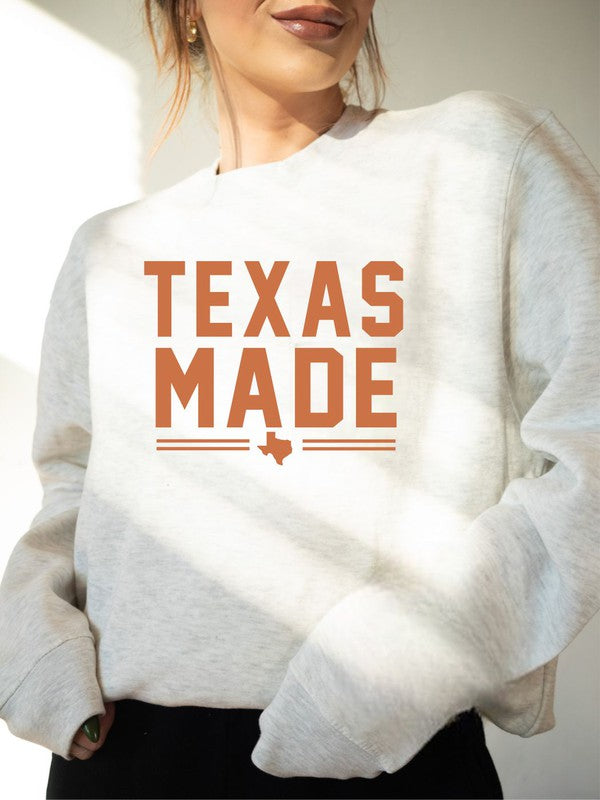 Texas Made Graphic Premium Crewneck Sweatshirt