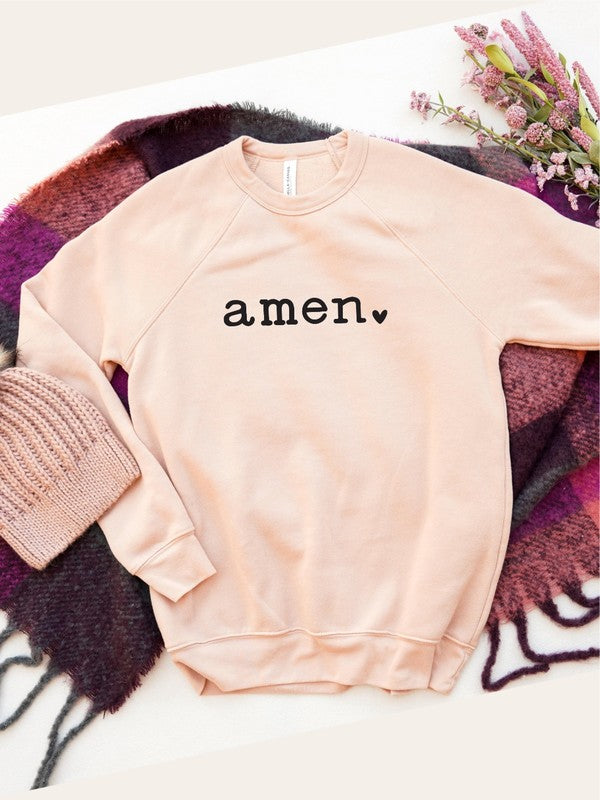 Amen Heart Graphic Sweatshirt