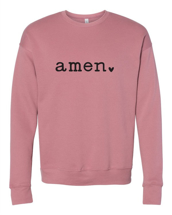 Amen Heart Graphic Sweatshirt