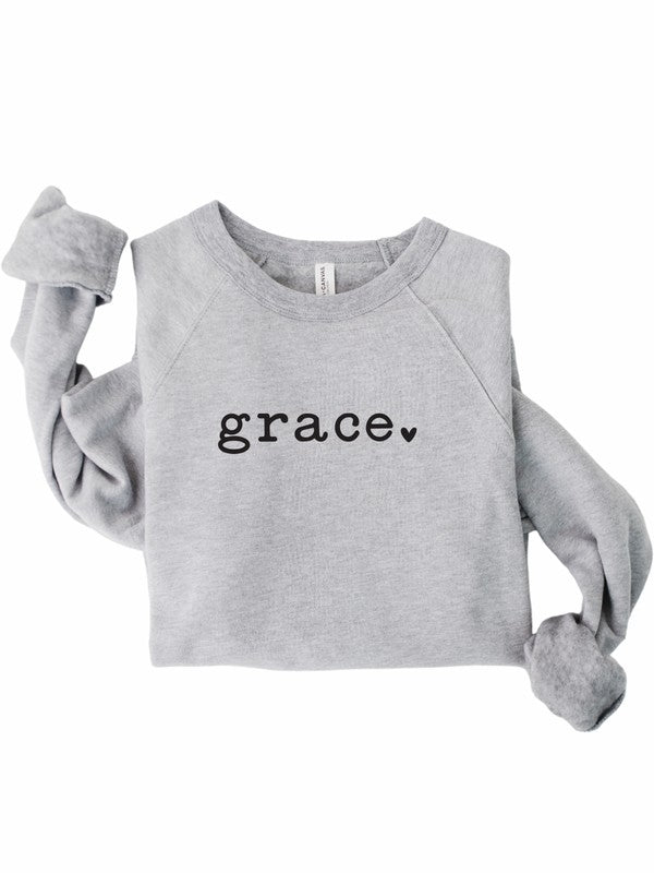 Grace Heart Graphic Premium Sweatshirt