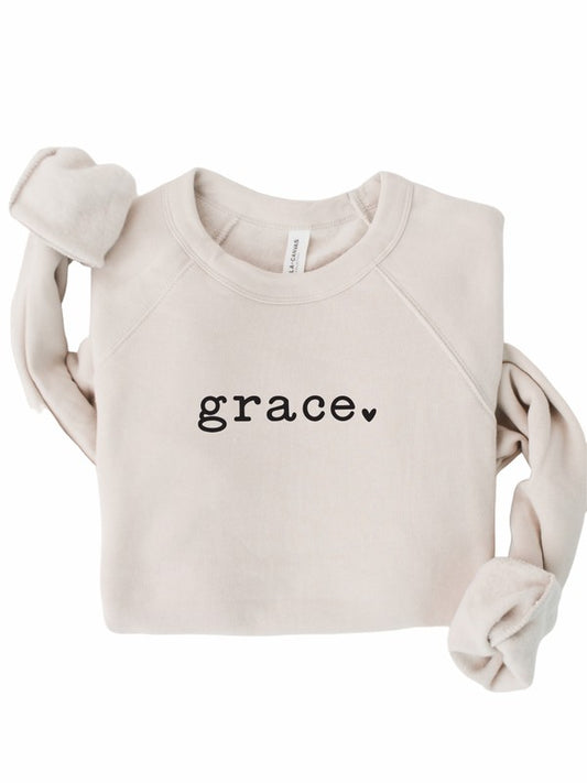 Grace Heart Graphic Premium Sweatshirt