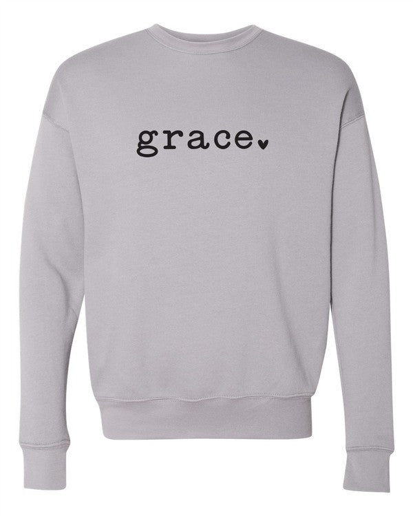 Grace Heart Graphic Premium Sweatshirt