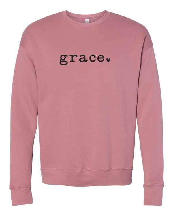 Grace Heart Graphic Premium Sweatshirt