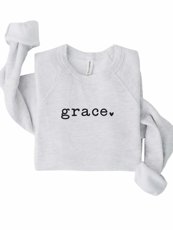 Grace Heart Graphic Premium Sweatshirt