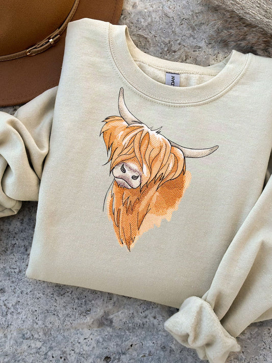 The Highland Cow Farmhouse Collection Sweatshirt