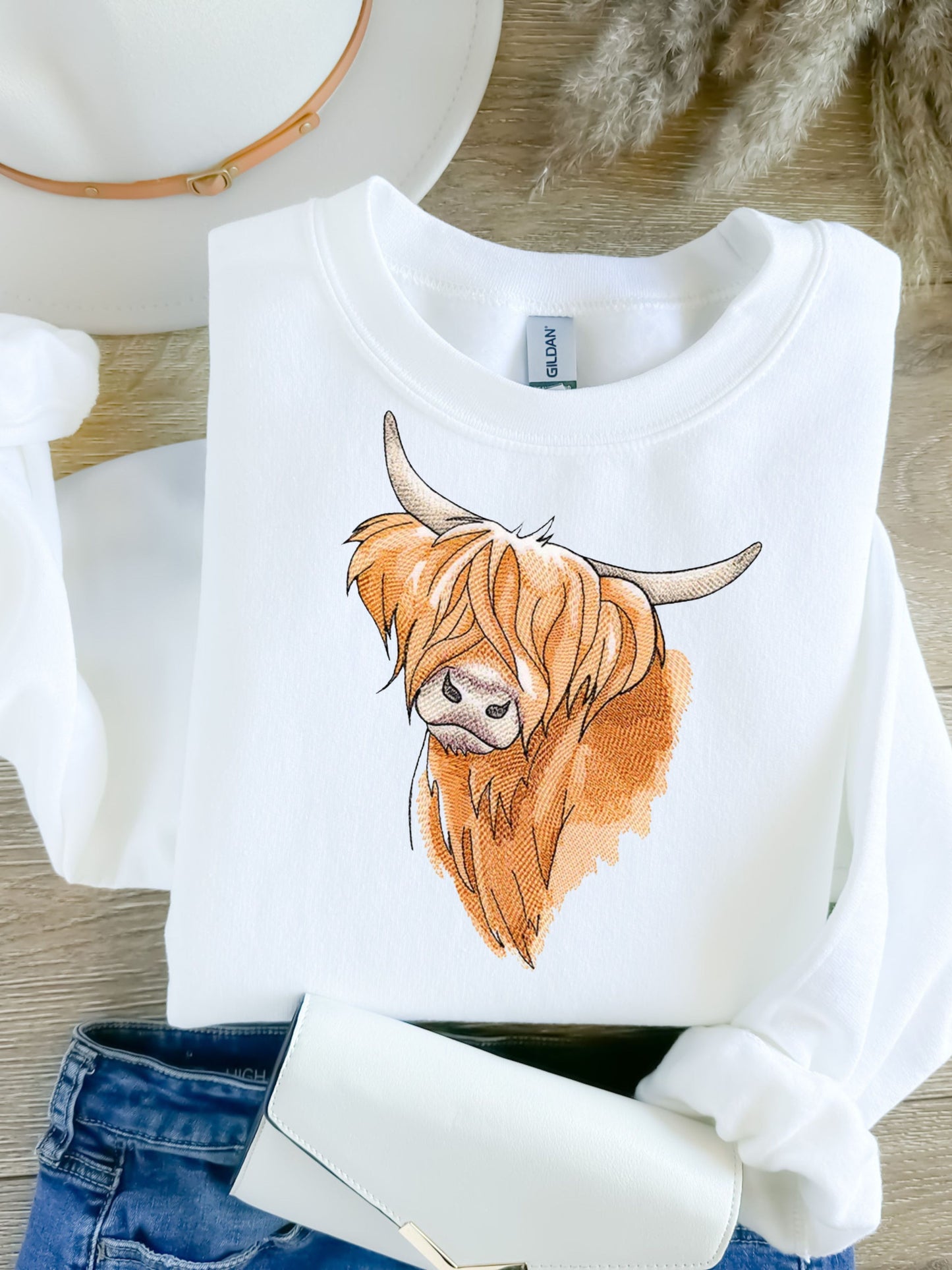 The Highland Cow Farmhouse Collection Sweatshirt