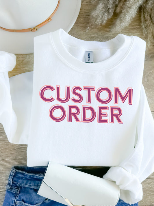 Reserved Listing | Made To Order | Special Request-MAMA Keepsake Embroidered Sweater