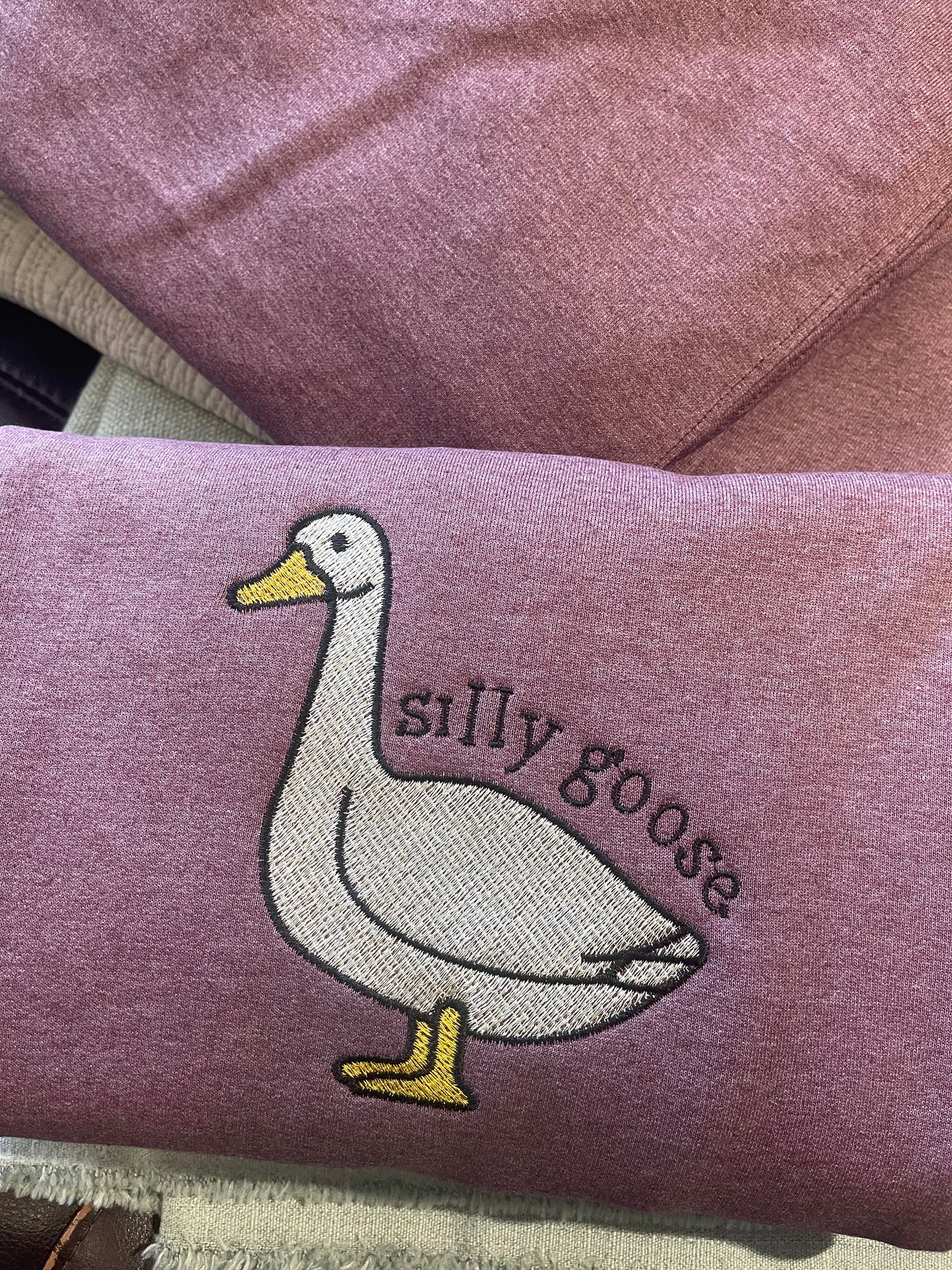 A Silly Goose Sweatshirt, Embroidered