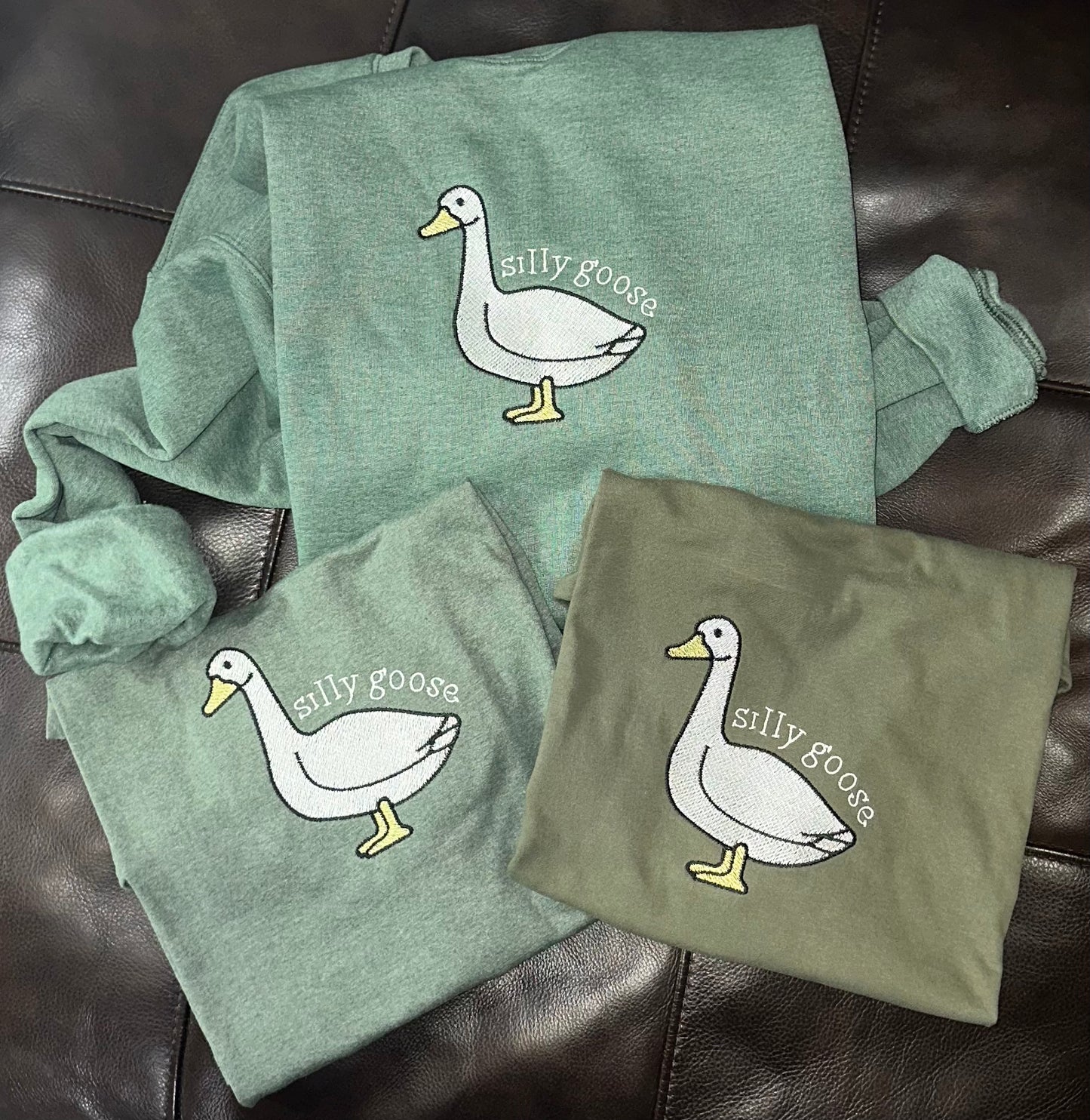 A Silly Goose Sweatshirt, Embroidered